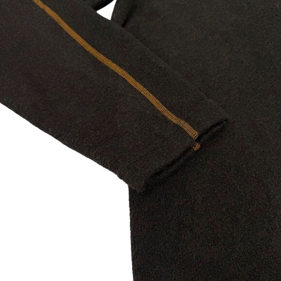 Kuhl Men's EUROPA Alfpaca Fleece Quarter Zip Espresso Brown Large - Picture 4 of 12